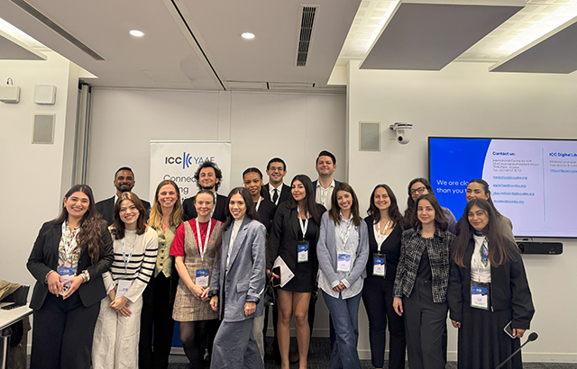 A group photo of Paris and London LLM students  at the ICC Dispute Resolution Universities Programme.