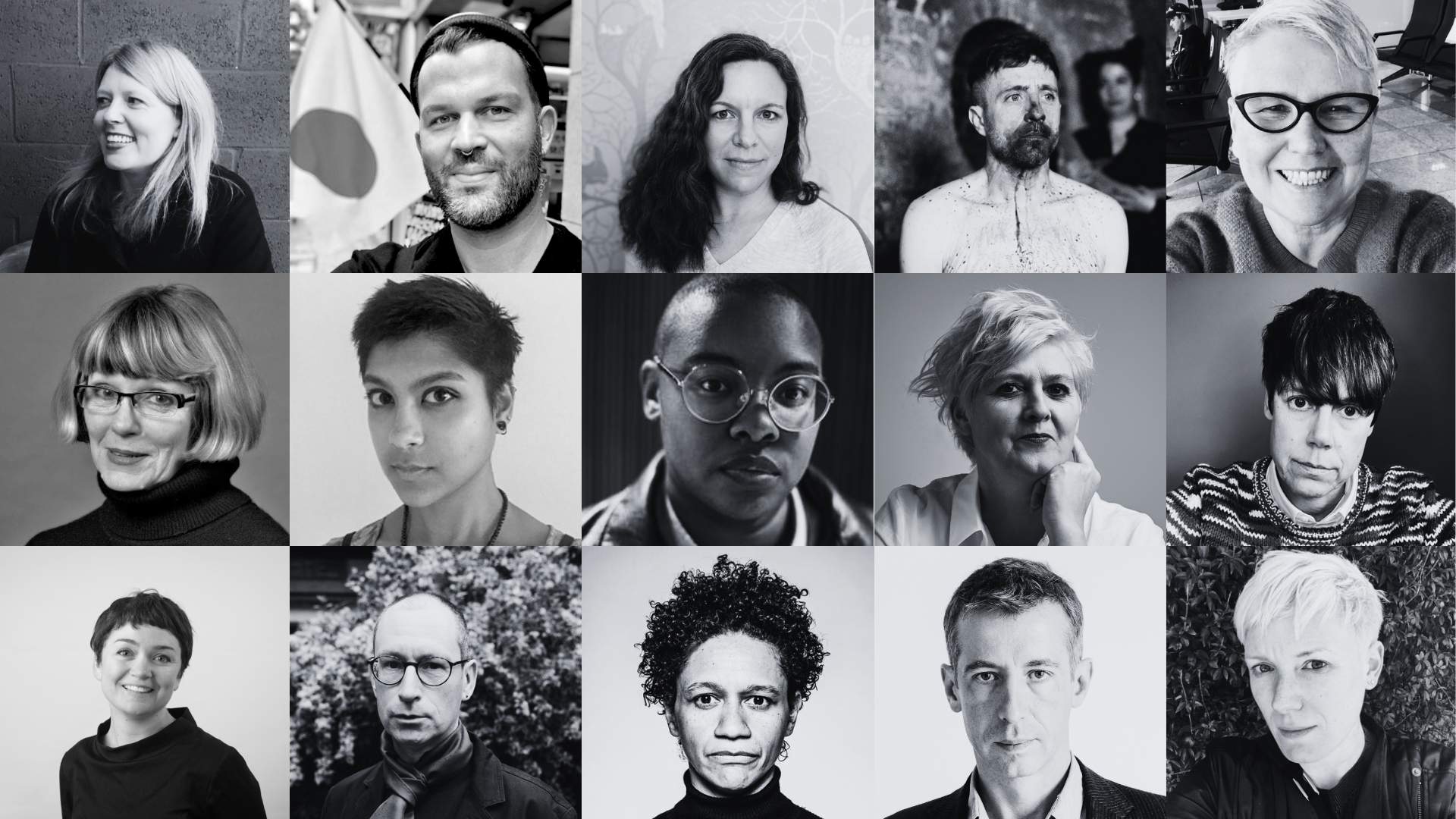 portrait images of the practitioners associated with the Centre for Contemporary Writing