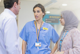 Clinicians talking to each other