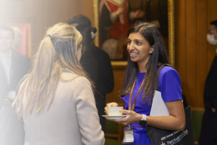 Two Fellowship Alumnae chatting