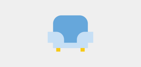 A graphic of a soft chair