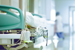 A hospital gurney
