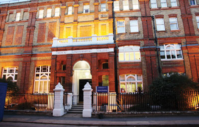 Front entrance of the Garrod Building