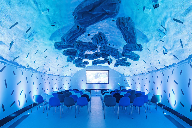 Atmospheric lighting inside Neuron Pod