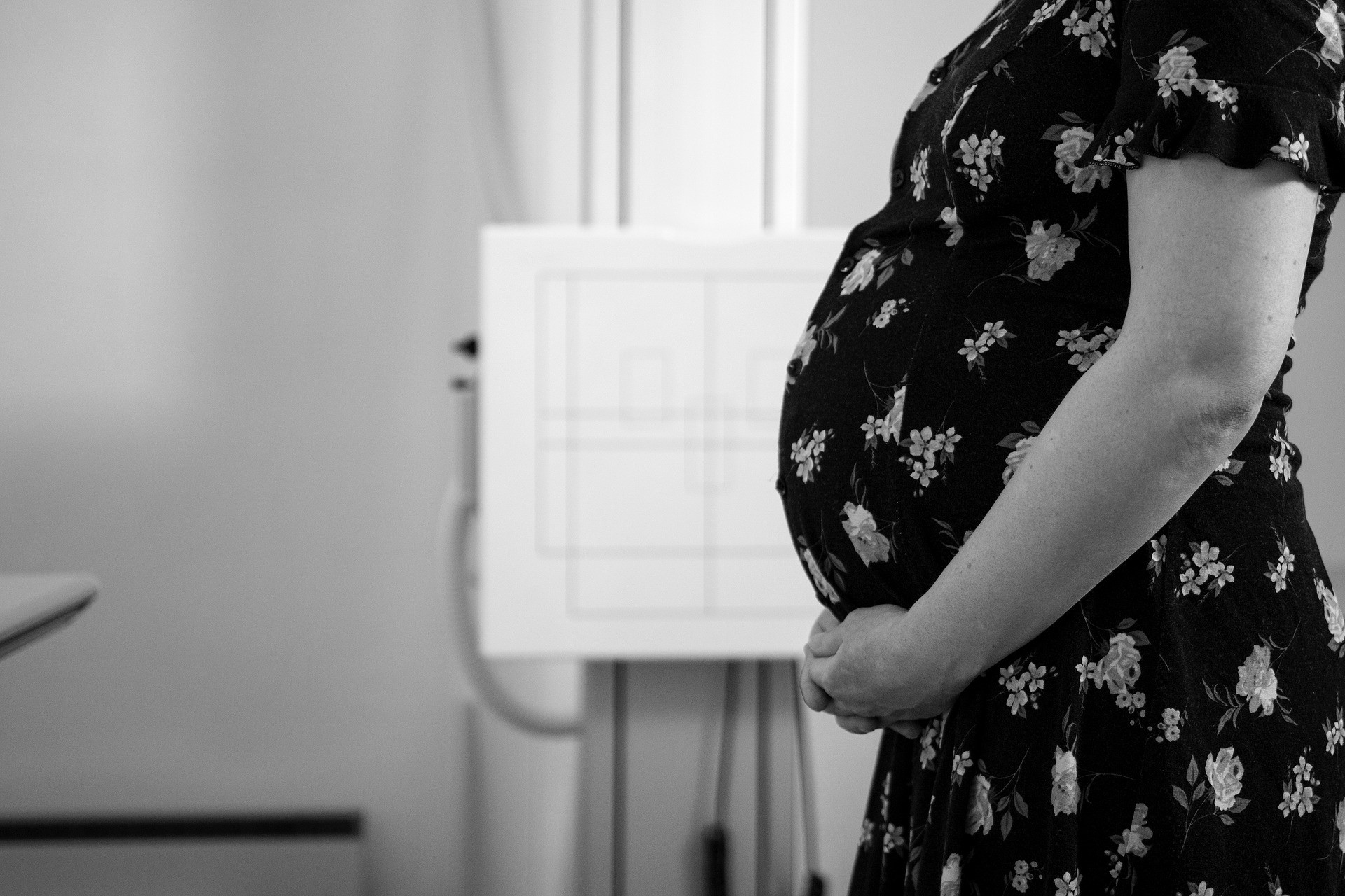 Pregnant woman in hospital