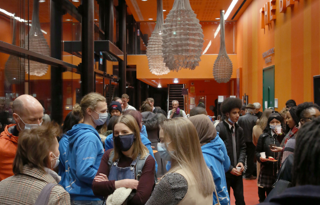 Young People gathering at the Blizard Institute