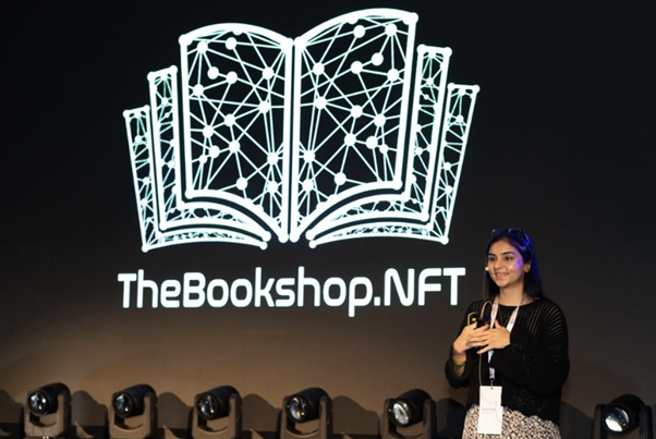 An image of Sophie Eleni, founder of The Bookshop