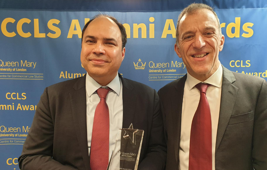 Ian Walden at the Alumni Awards