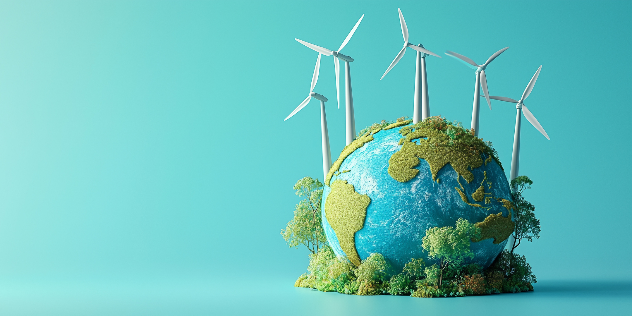 Globe with windmills