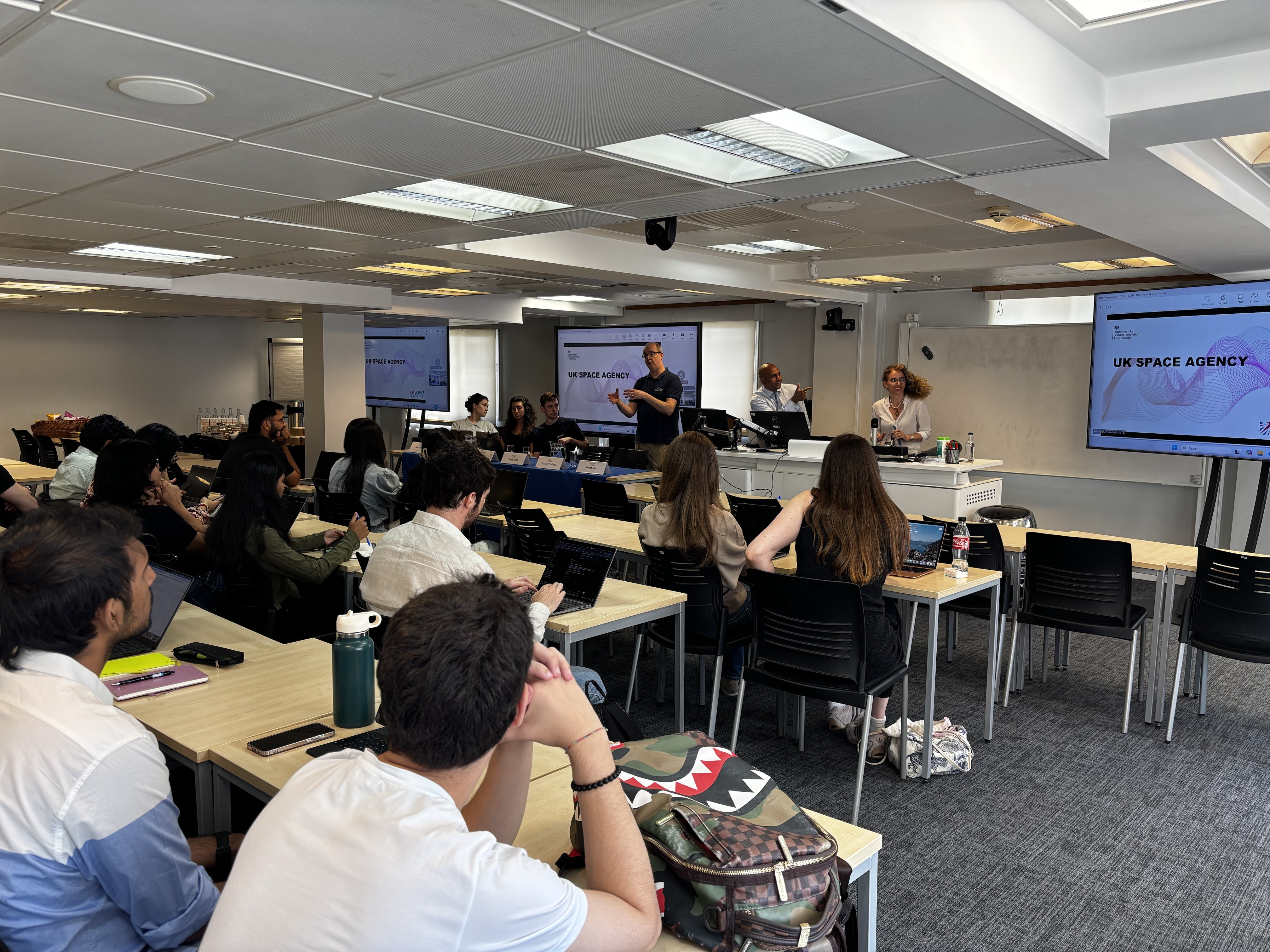 Space Law Event photo of speakers and audience