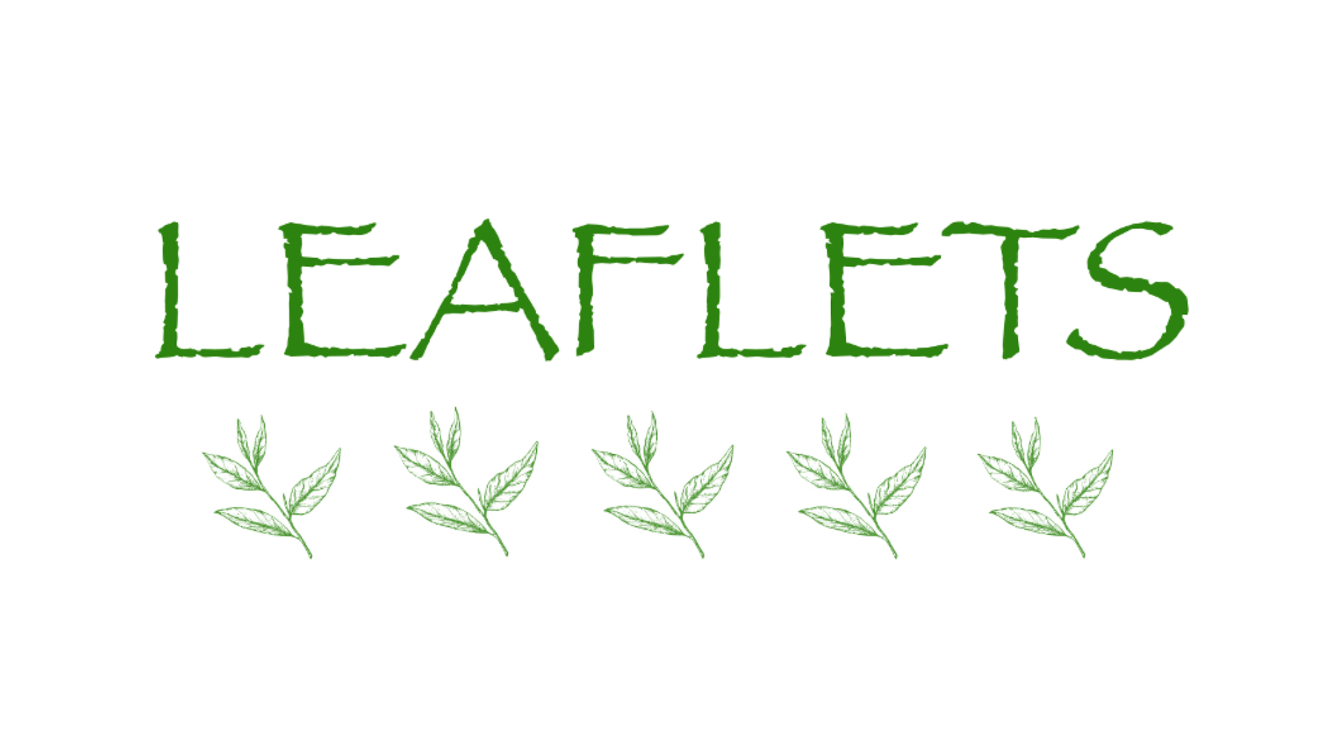 Leaflets logo in green