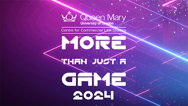 The More Than Just a Game logo and CCLS logo stacked on top of each other with a backdrop of purple, pink and blue circuit board.