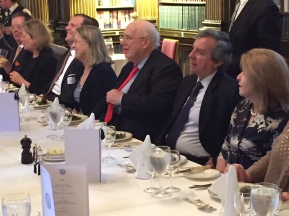 Professor Joseph J Norton speaking at an event.