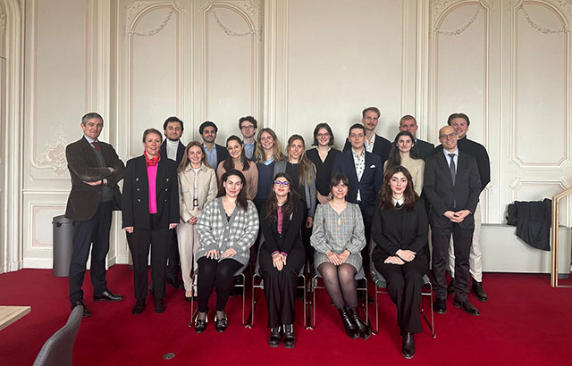 Maxi Scherer and Maria Fanou with arbitration students at the Third Joint Seminar of the University of Vienna, QMUL and University Paris I Panthéon-Sorbonne.