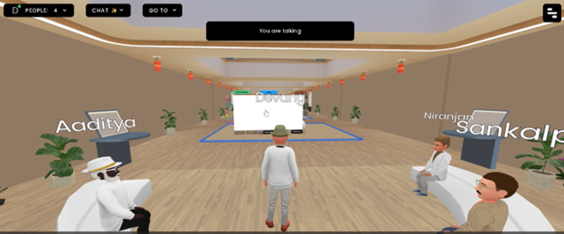 Student co-created spaces in Frame VR