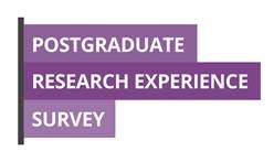 Postgraduate Research Experience Survey Logo, 3 lines of text