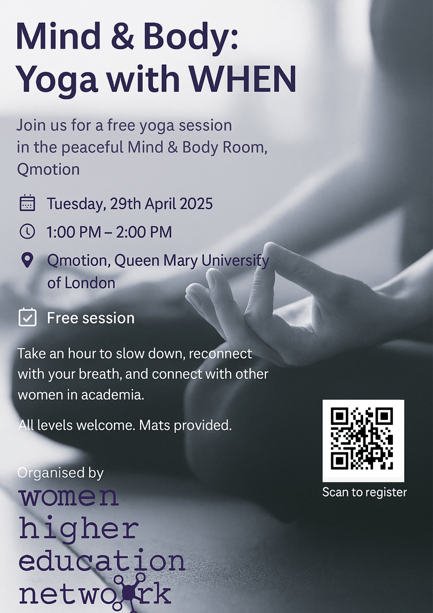 Leaflet for yoga class