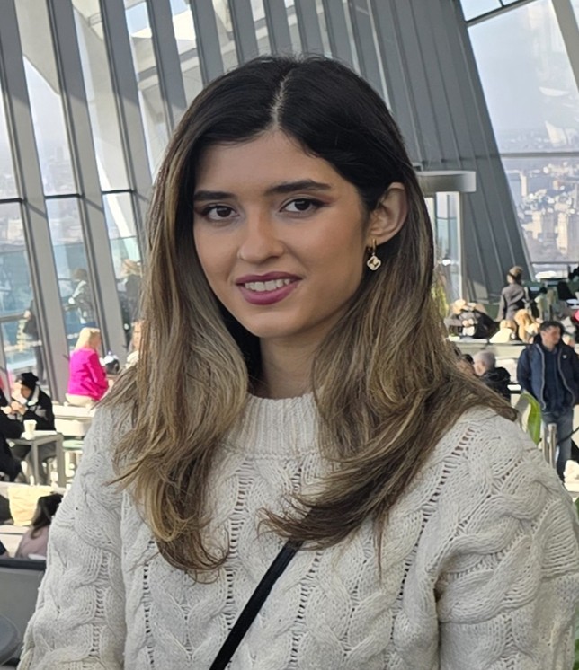 Student looking at camera smiling