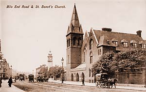 St Benet's Church c1914. looking west