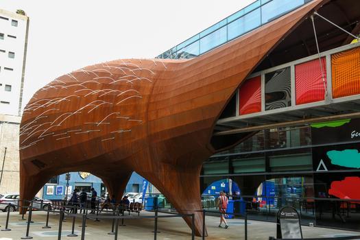 Porcupine-shaped Neuron Pod at The Blizard Institute