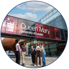 Photo of students outside Whitechapel Campus in East London