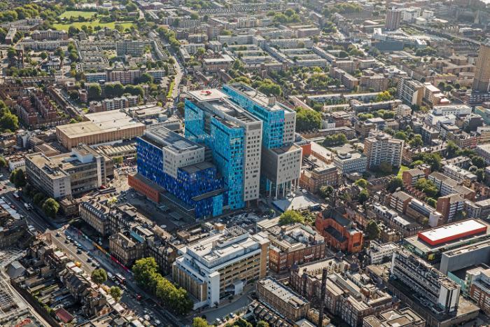 Aerial photo of the City of London in 2019