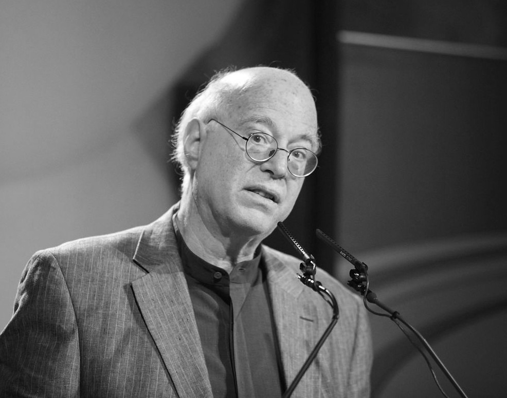 A black and white photo of Richard Sennett