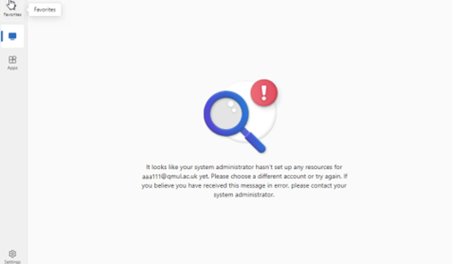 Appsanywhere - Windows- Default Screen