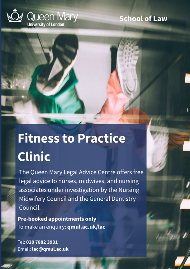 QMLAC Fitness to Practice Clinic Poster