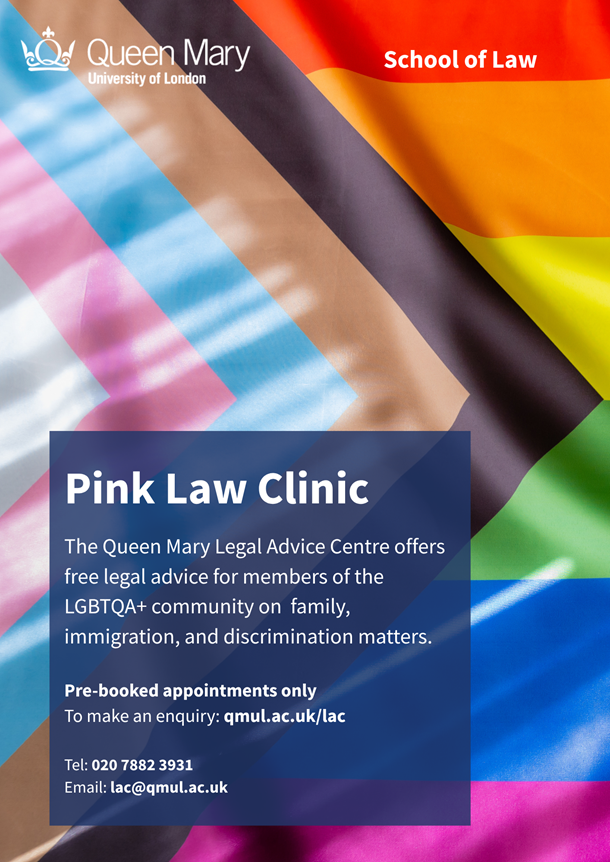 QMLAC Pink Law Clinic Poster