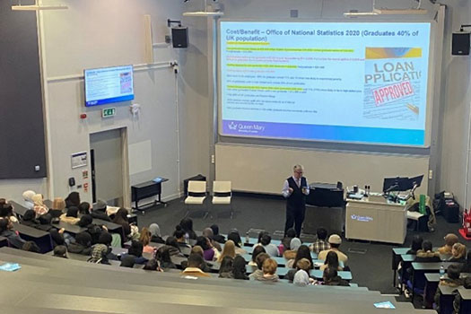 Professor Alan Dignam addressing Future Leaders UK group