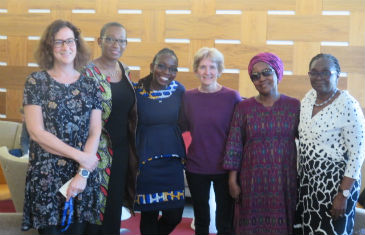 A group of people at a book launch