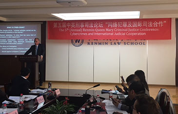 Professor Rudi Fortson QC at the Fifth Annual Queen Mary-Renmin Criminal Justice Conference