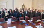 Queen Mary LLM students with staff of the Commonwealth Secretariat at Marlborough House
