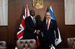 David Lammy with Israeli Prime Minister Benjamin Netanyahu in Jerusalem, Israel, 14 July 2024.