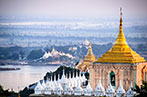 Buddhist temple in Mandalay, Myanmar
