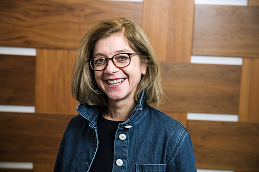 Professor Penny Green in a denim jacket