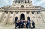 Queen Mary Banking and Finance Law LLM students outside the Bank of England.