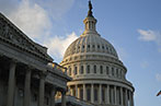 A view of the dome of the Capitol building in Washington DC