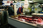 Whale meat on sale in Tsukiji Fish Market, Tokyo, in 2008.
