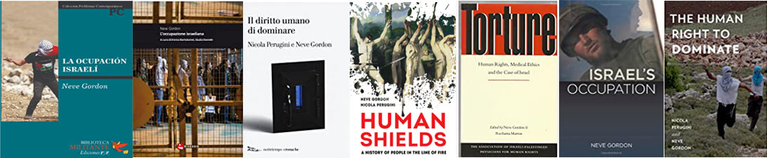 A collage of book covers written by Neve Gordon