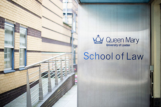 Front of the Law Building on the Queen Mary Mile End Campus