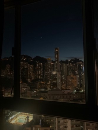Tejal's view of Hong Kong from quarantine