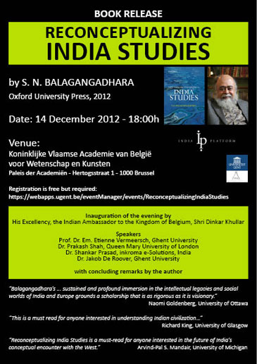 Professor SN Balagangadhara book launch flier