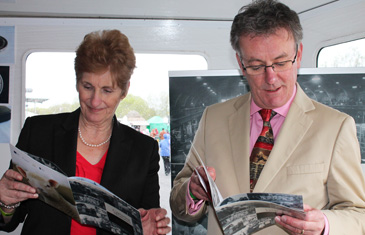 Olive Mercer with Mike Nesbitt at the launch