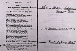 Page of annotated King Lear