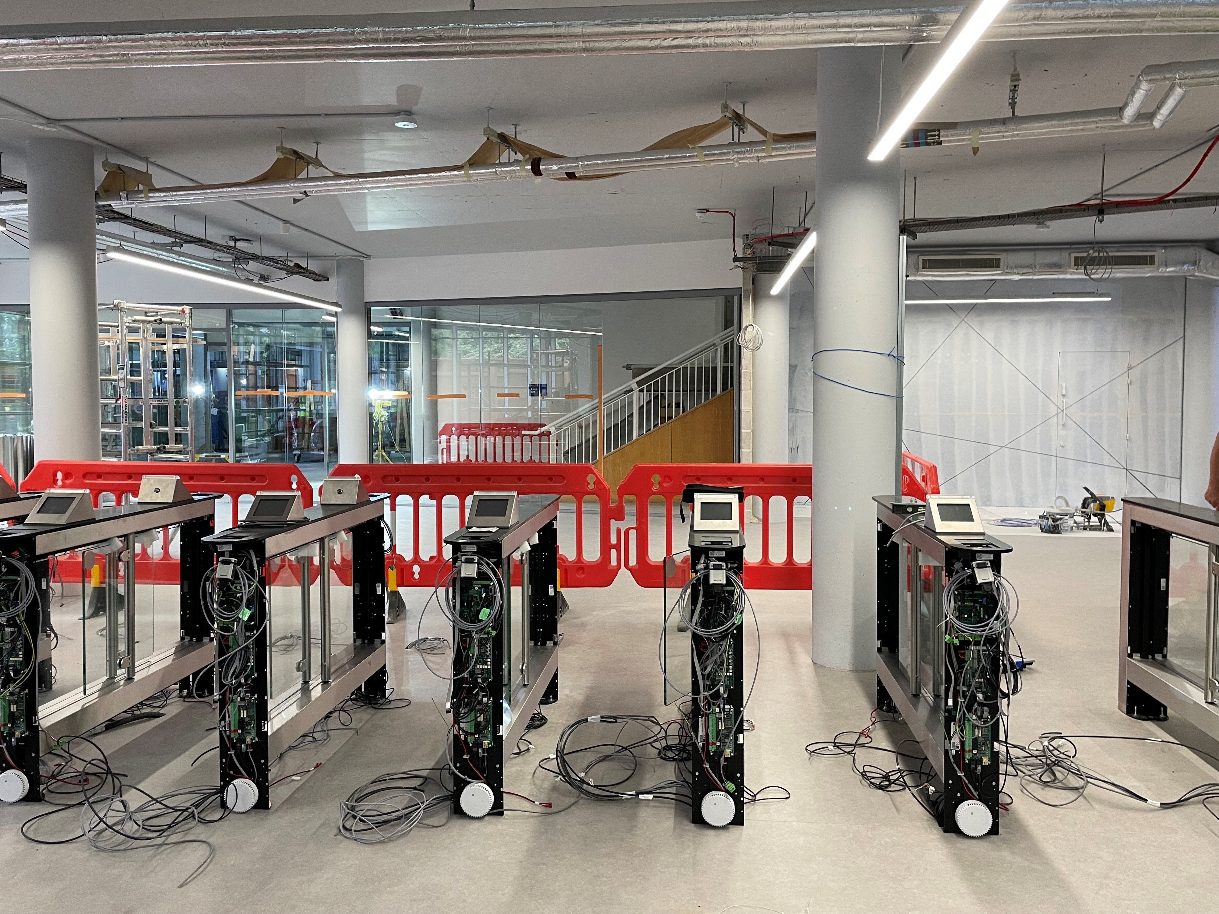 Installation of entrance gates