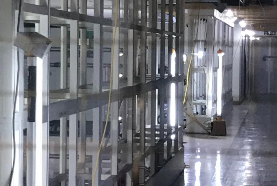 Removal of light partitions in preparation for refurbishment