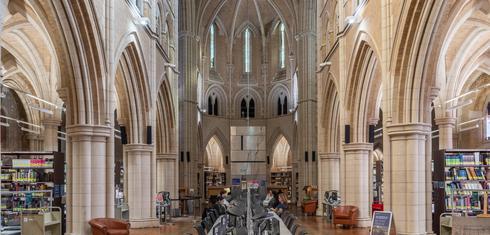 Study spaces with PCs in Whitechapel Library