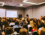 Students sitting in a classroom